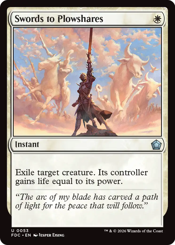 Swords to Plowshares [Foundations Commander] | Clutch Gaming