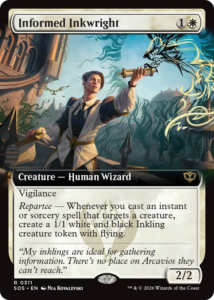Informed Inkwright (Extended Art) [Secrets of Strixhaven] | Clutch Gaming