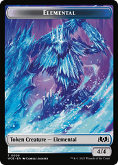 Elemental // Food (0011) Double-Sided Token [Wilds of Eldraine Tokens] | Clutch Gaming