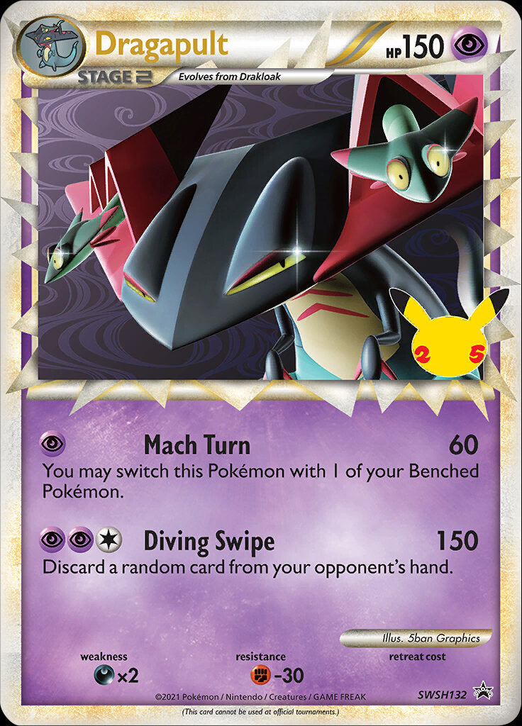 Dragapult (SWSH132) (Jumbo Card) [Sword & Shield: Black Star Promos] | Clutch Gaming