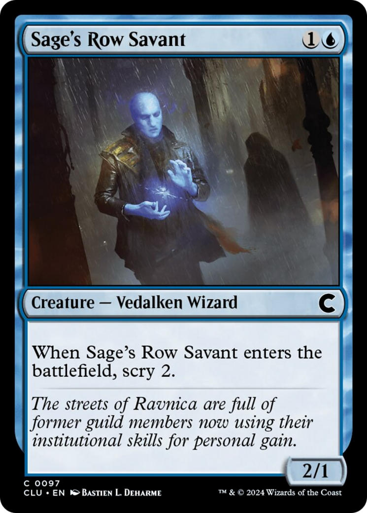 Sage's Row Savant [Ravnica: Clue Edition] | Clutch Gaming