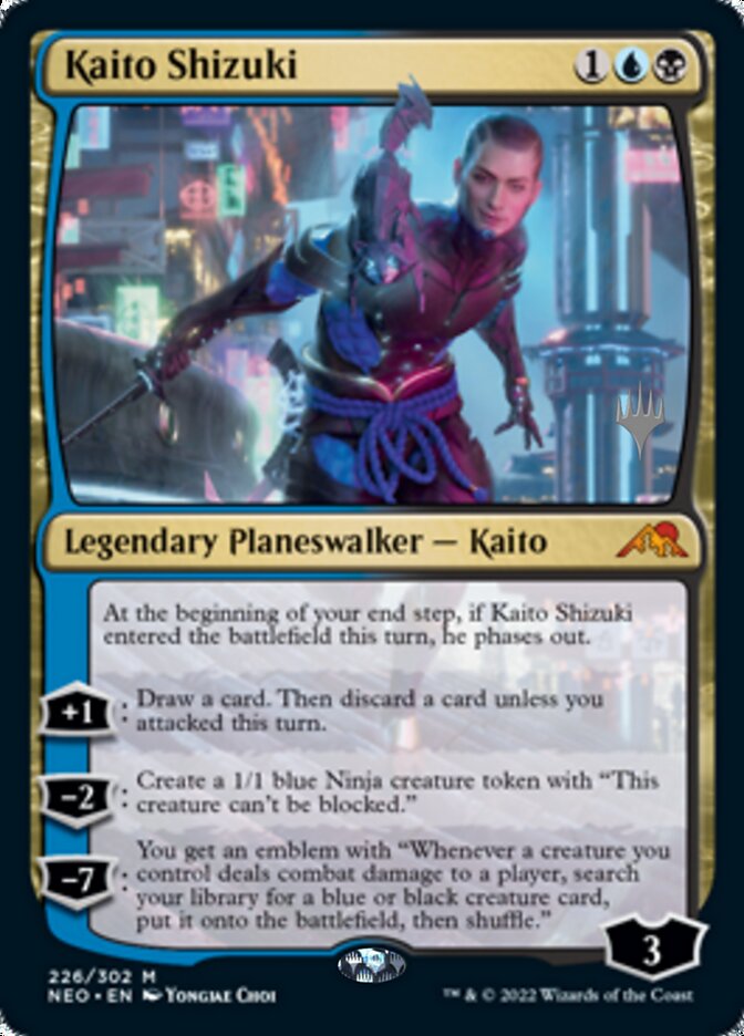 Kaito Shizuki (Promo Pack) [Kamigawa: Neon Dynasty Promos] | Clutch Gaming