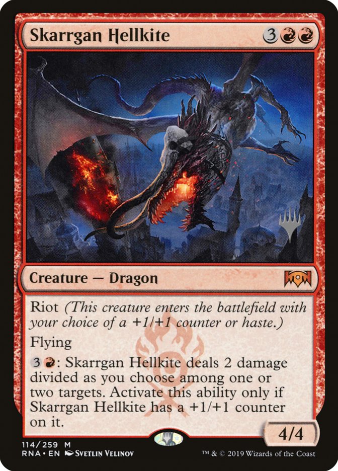 Skarrgan Hellkite (Promo Pack) [Ravnica Allegiance Promos] | Clutch Gaming