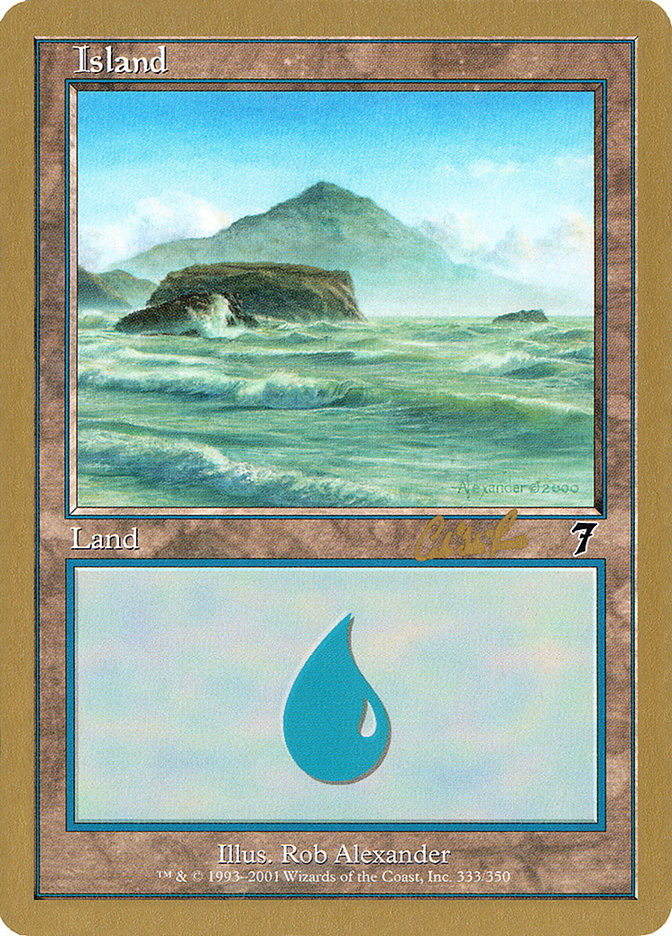 Island (cr333) (Carlos Romao) [World Championship Decks 2002] | Clutch Gaming