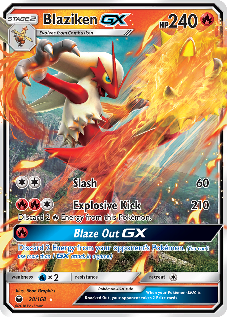 Blaziken GX (28/168) [Sun & Moon: Celestial Storm] | Clutch Gaming