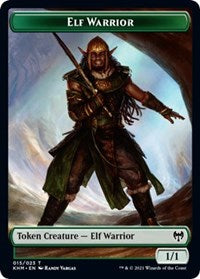 Elf Warrior // Koma's Coil Double-Sided Token [Kaldheim Tokens] | Clutch Gaming