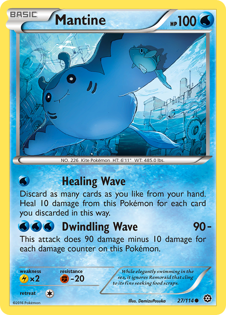 Mantine (27/114) [XY: Steam Siege] | Clutch Gaming