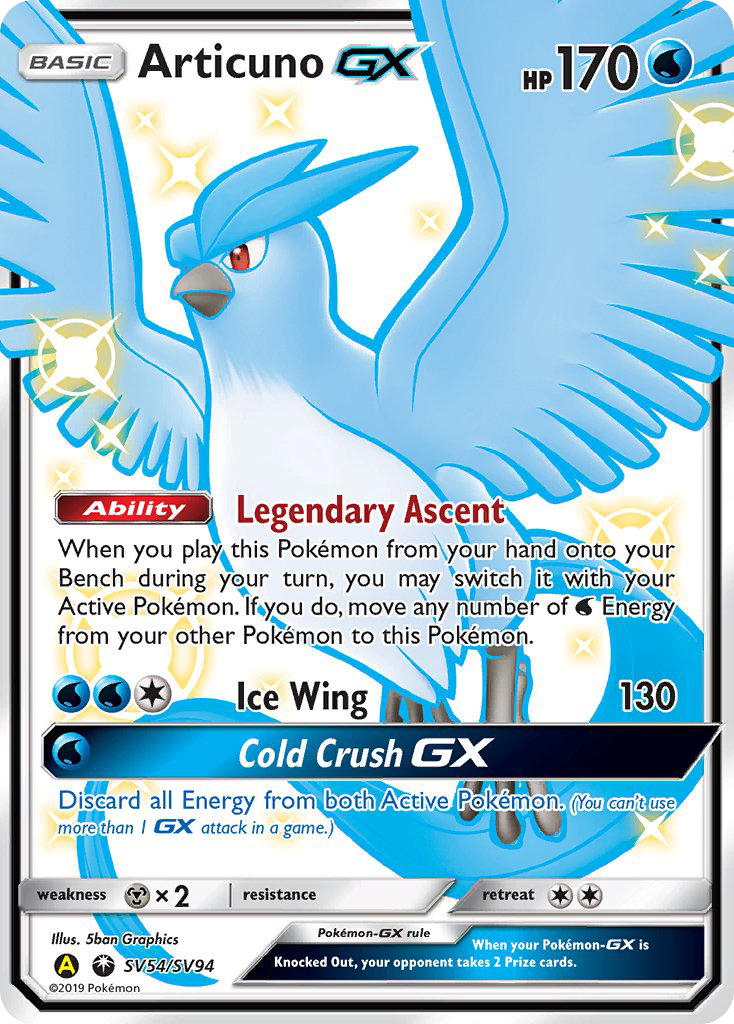 Articuno GX (SV54/SV94) [Sun & Moon: Hidden Fates - Shiny Vault] | Clutch Gaming