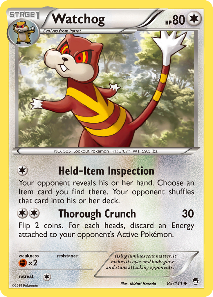 Watchog (85/111) [XY: Furious Fists] | Clutch Gaming