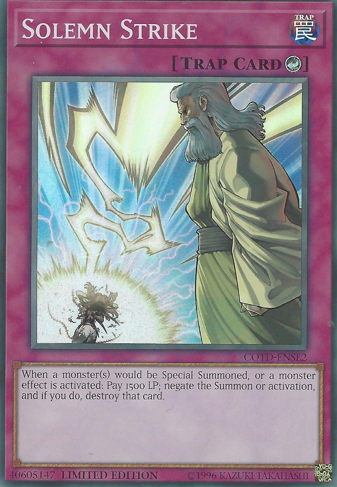 Solemn Strike [COTD-ENSE2] Super Rare | Clutch Gaming