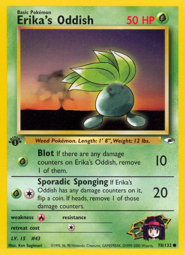 Erika's Oddish (78/132) [Gym Heroes 1st Edition] | Clutch Gaming