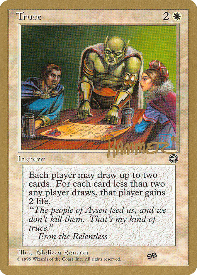 Truce (Shawn "Hammer" Regnier) (SB) [Pro Tour Collector Set] | Clutch Gaming