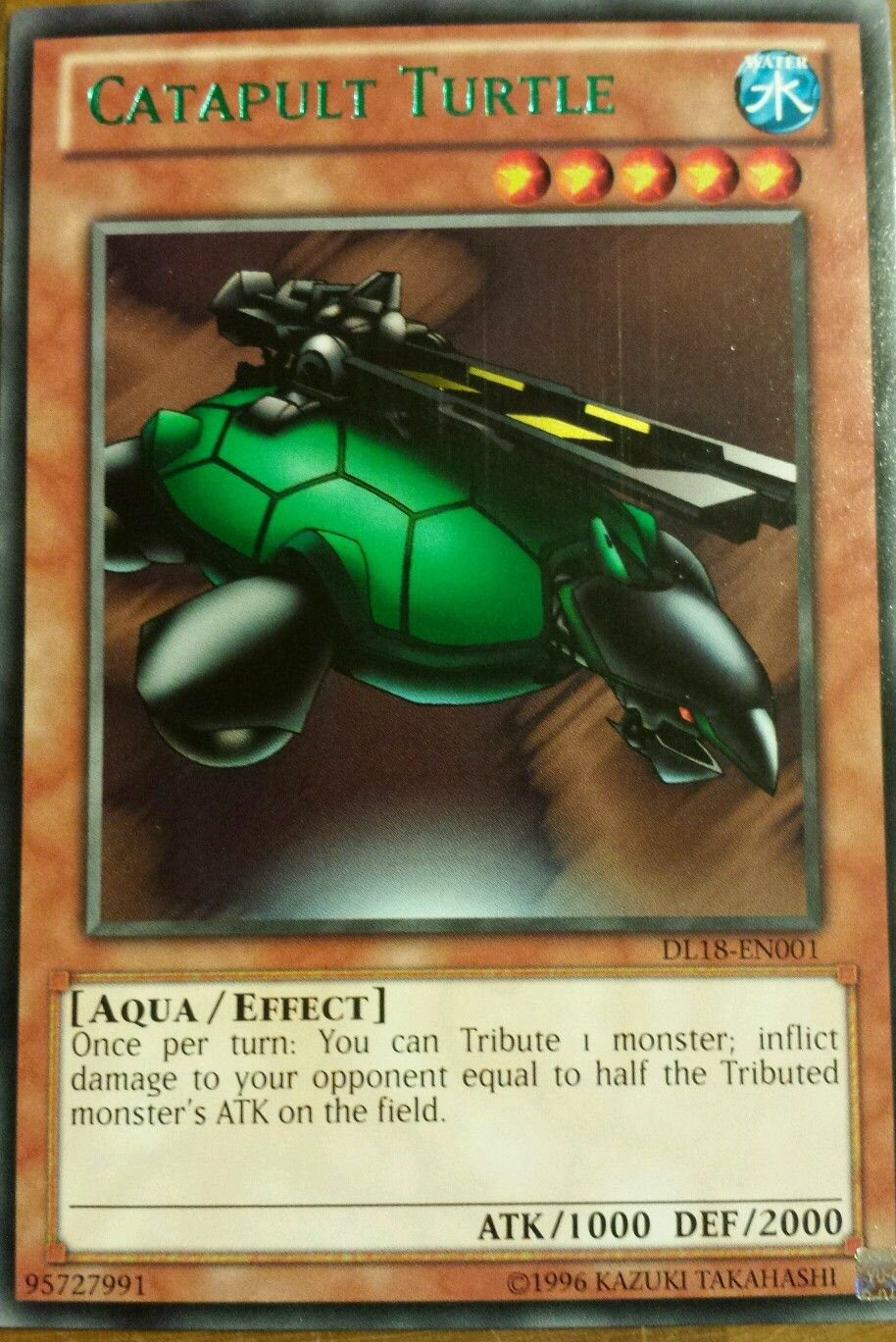 Catapult Turtle (Green) [DL18-EN001] Rare | Clutch Gaming