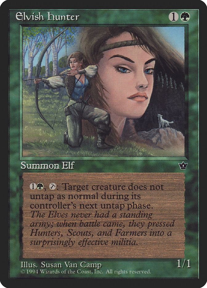 Elvish Hunter (Susan Van Camp) [Fallen Empires] | Clutch Gaming