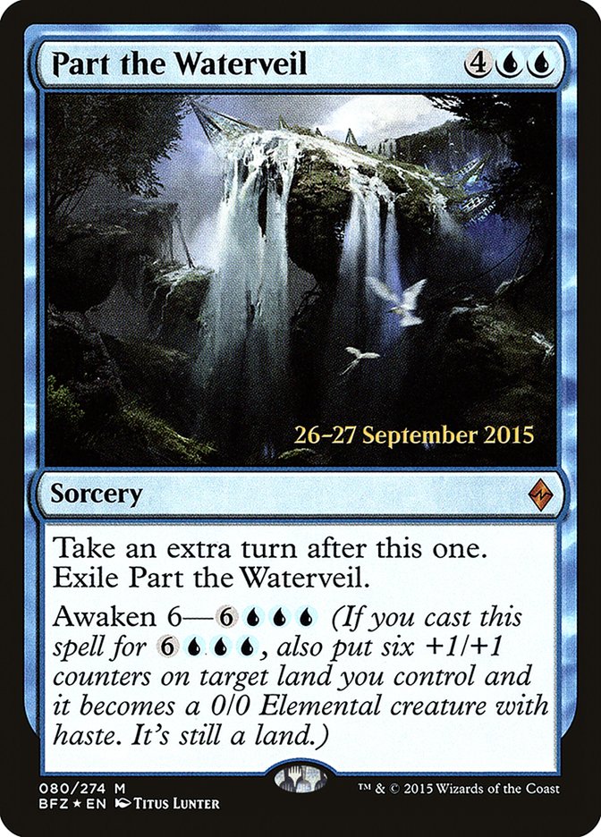 Part the Waterveil [Battle for Zendikar Prerelease Promos] | Clutch Gaming