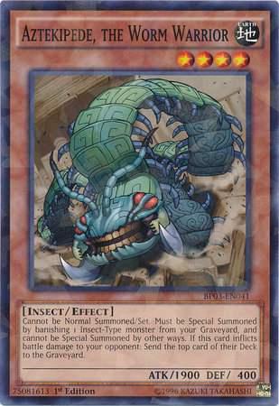 Aztekipede, the Worm Warrior [BP03-EN041] Shatterfoil Rare | Clutch Gaming