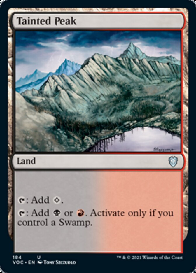 Tainted Peak [Innistrad: Crimson Vow Commander] | Clutch Gaming