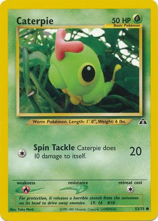 Caterpie (53/75) [Neo Discovery Unlimited] | Clutch Gaming