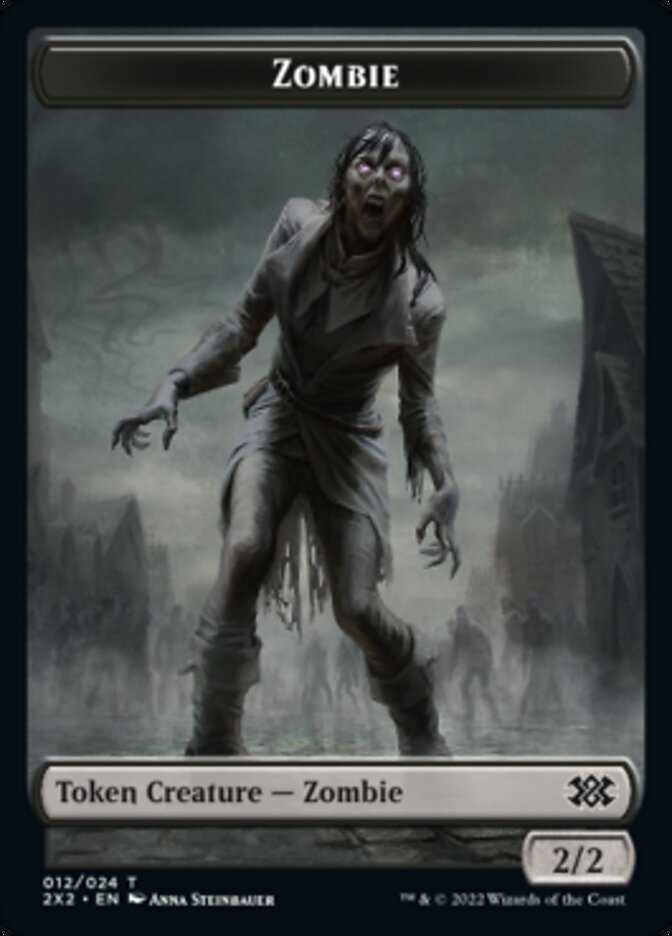 Zombie // Angel Double-Sided Token [Double Masters 2022 Tokens] | Clutch Gaming