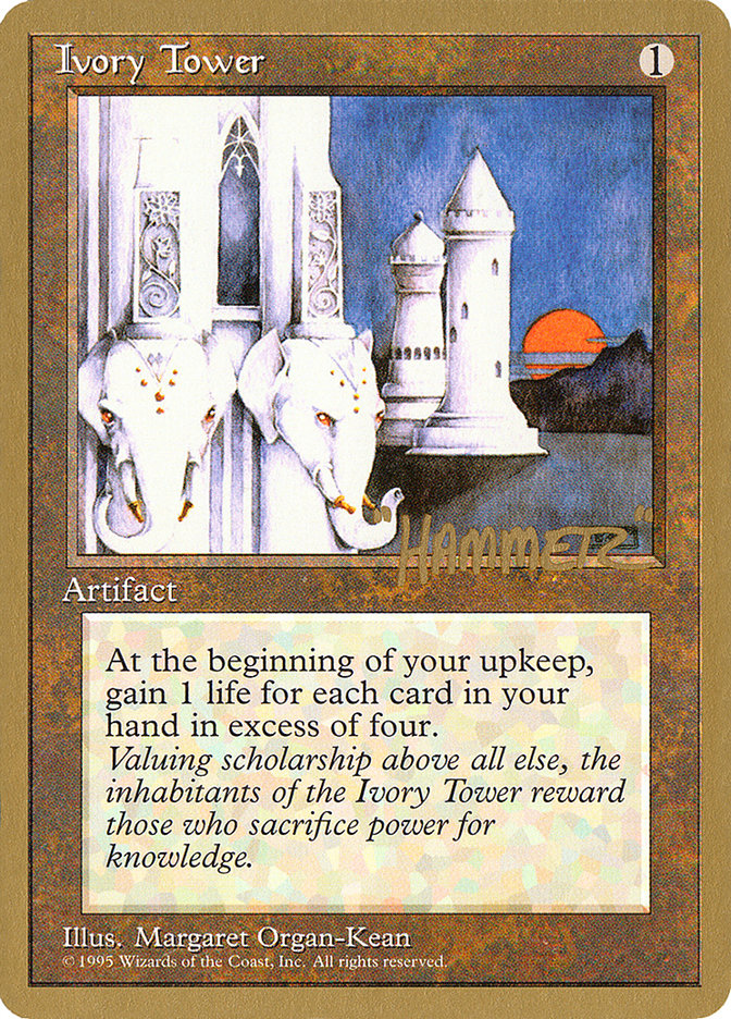 Ivory Tower (Shawn "Hammer" Regnier) [Pro Tour Collector Set] | Clutch Gaming