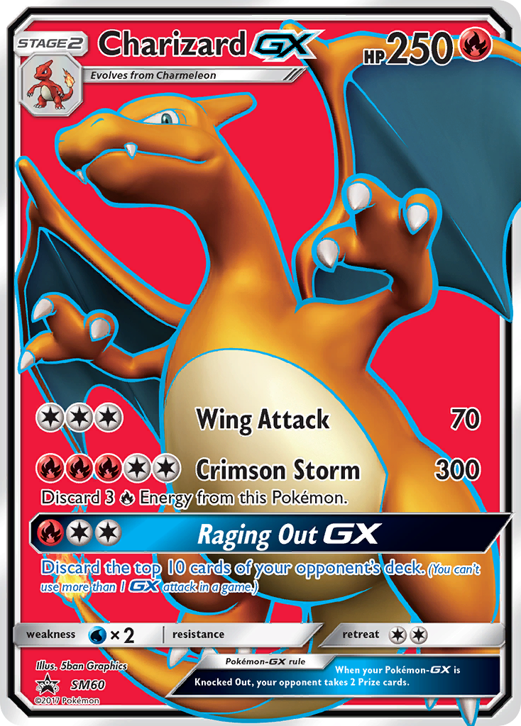 Charizard GX (SM60) (Jumbo Card) [Sun & Moon: Black Star Promos] | Clutch Gaming