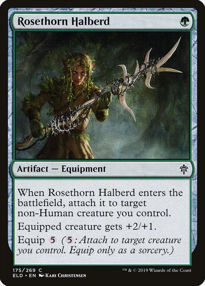 Rosethorn Halberd [Throne of Eldraine] | Clutch Gaming