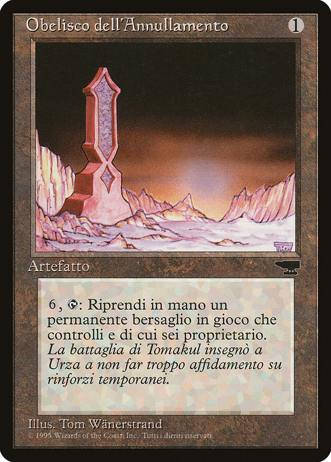 Obelisk of Undoing (Italian) - "Obelisco dell'Annullamento" [Rinascimento] | Clutch Gaming