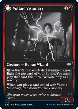 Voltaic Visionary // Volt-Charged Berserker [Innistrad: Double Feature] | Clutch Gaming