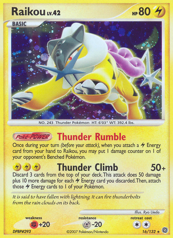 Raikou (16/132) [Diamond & Pearl: Secret Wonders] | Clutch Gaming