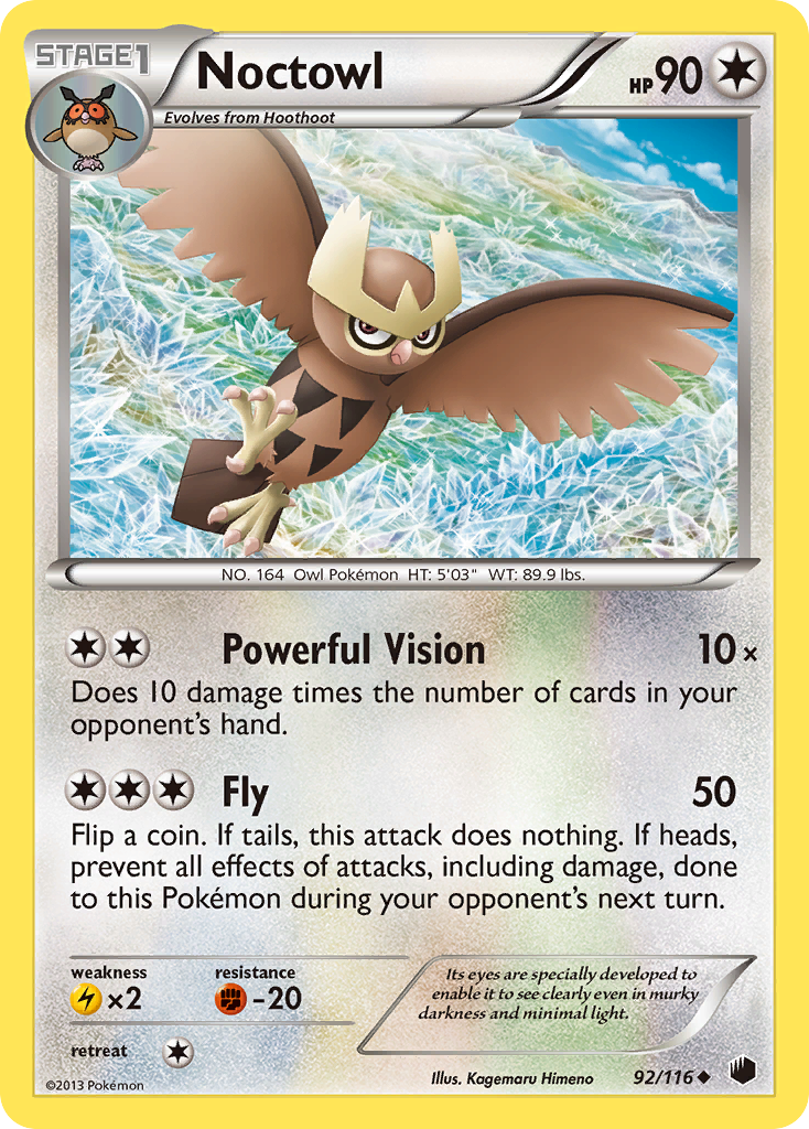 Noctowl (92/116) [Black & White: Plasma Freeze] | Clutch Gaming