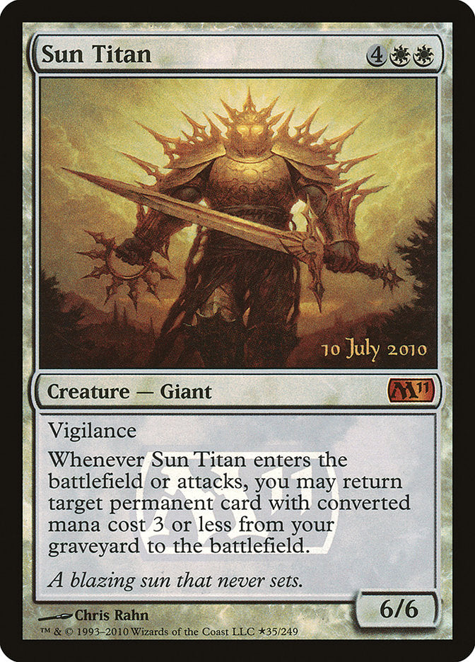 Sun Titan [Magic 2011 Prerelease Promos] | Clutch Gaming