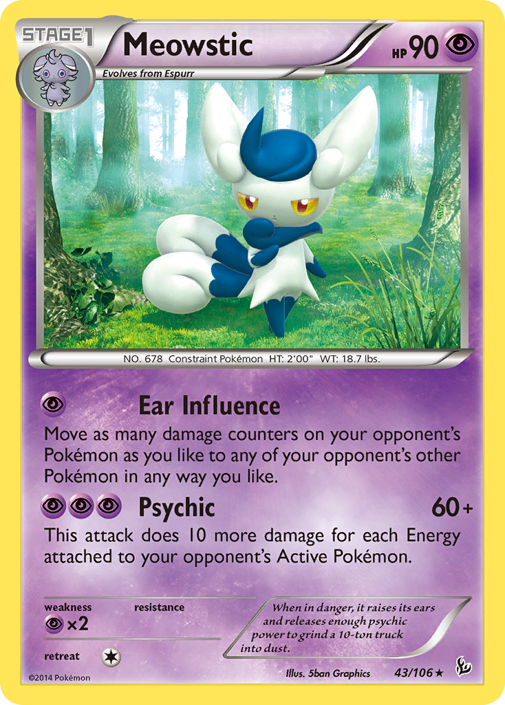 Meowstic (43/106) [XY: Flashfire] | Clutch Gaming