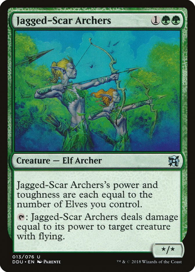 Jagged-Scar Archers [Duel Decks: Elves vs. Inventors] | Clutch Gaming