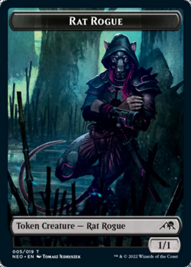 Rat Rogue Token [Kamigawa: Neon Dynasty Tokens] | Clutch Gaming