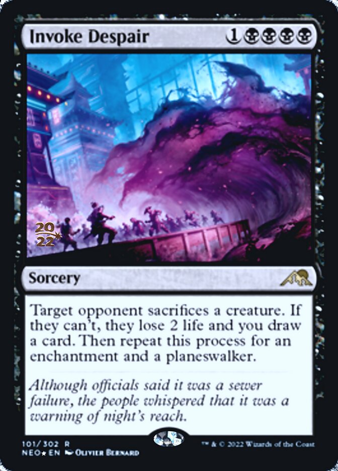 Invoke Despair [Kamigawa: Neon Dynasty Prerelease Promos] | Clutch Gaming