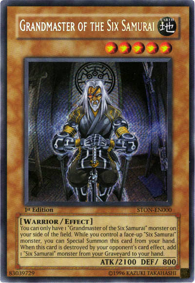 Grandmaster of the Six Samurai [STON-EN000] Secret Rare | Clutch Gaming