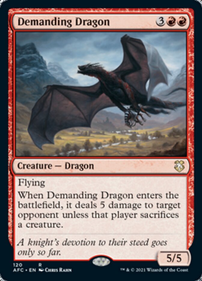 Demanding Dragon [Dungeons & Dragons: Adventures in the Forgotten Realms Commander] | Clutch Gaming