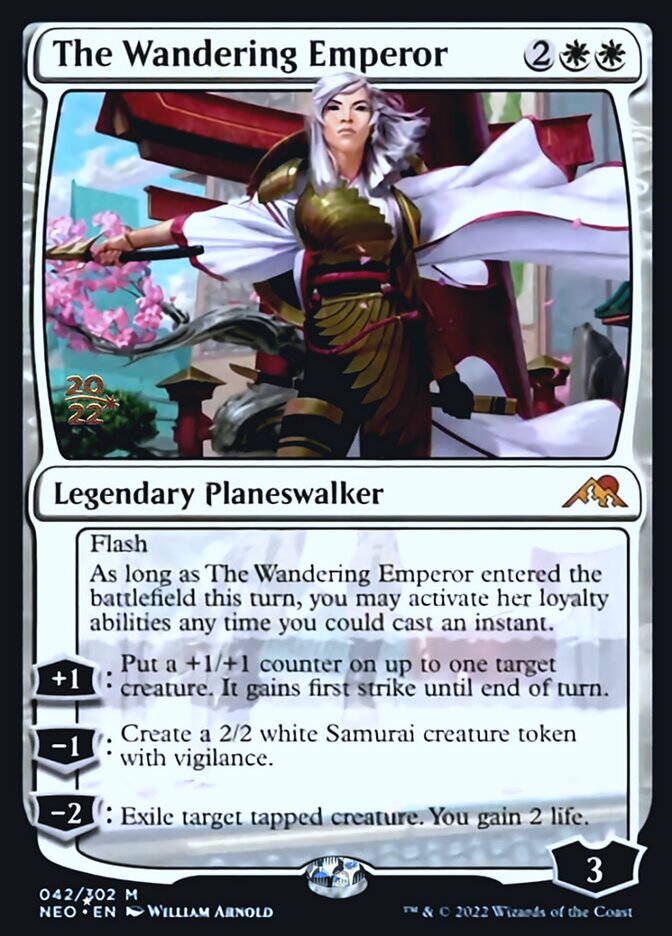 The Wandering Emperor [Kamigawa: Neon Dynasty Prerelease Promos] | Clutch Gaming