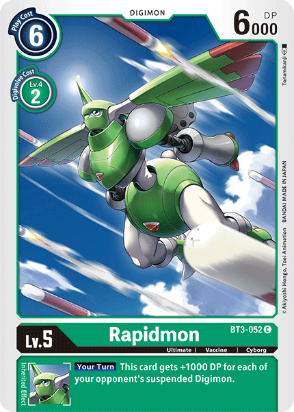 Rapidmon [BT3-052] [Release Special Booster Ver.1.5] | Clutch Gaming