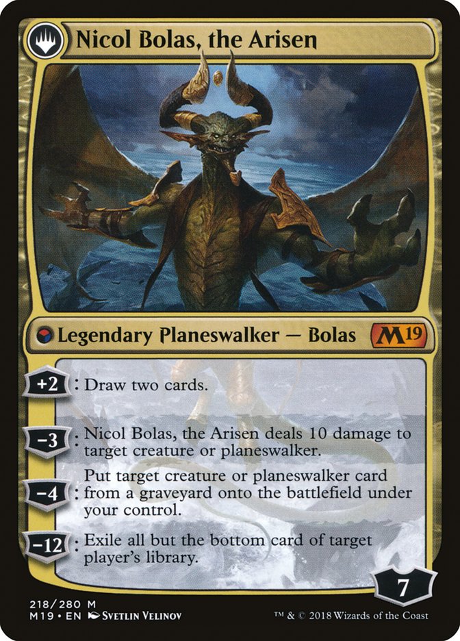 Nicol Bolas, the Ravager // Nicol Bolas, the Arisen [Core Set 2019] | Clutch Gaming