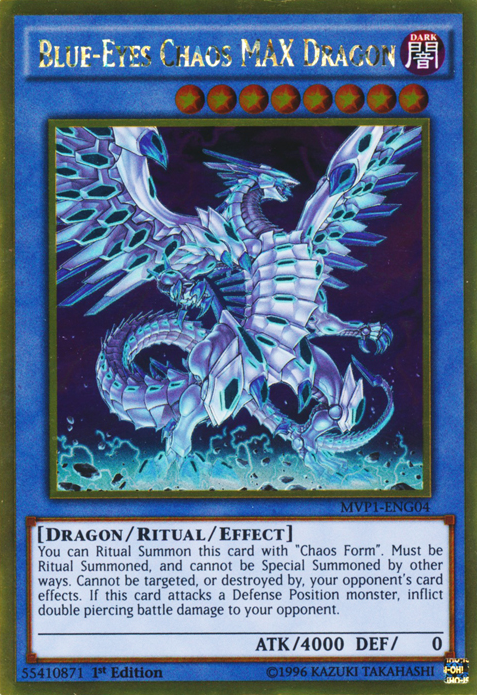 Blue-Eyes Chaos MAX Dragon [MVP1-ENG04] Gold Rare | Clutch Gaming