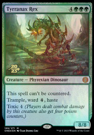 Tyrranax Rex [Phyrexia: All Will Be One Prerelease Promos] | Clutch Gaming