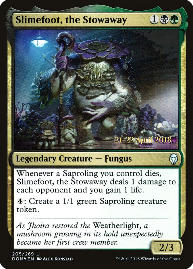 Slimefoot, the Stowaway [Dominaria Prerelease Promos] | Clutch Gaming