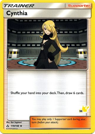 Cynthia (119/156) (Pikachu Stamp #59) [Battle Academy 2020] | Clutch Gaming