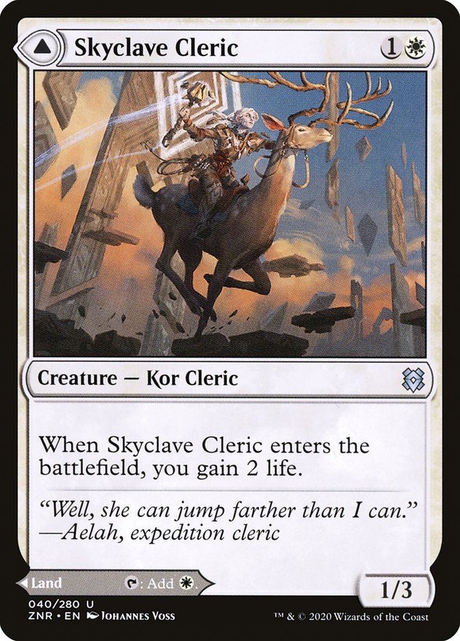 Skyclave Cleric // Skyclave Basilica [Zendikar Rising] | Clutch Gaming