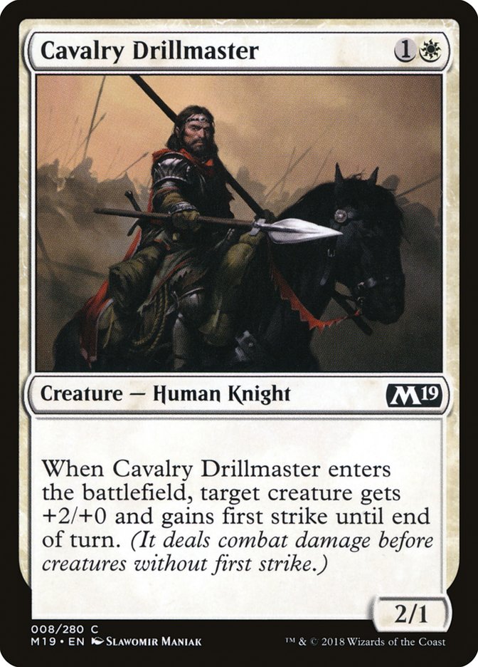 Cavalry Drillmaster [Core Set 2019] | Clutch Gaming