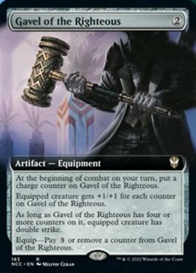 Gavel of the Righteous (Extended Art) [Streets of New Capenna Commander] | Clutch Gaming