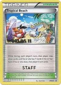 Tropical Beach (BW28) (Staff) [Black & White: Black Star Promos] | Clutch Gaming