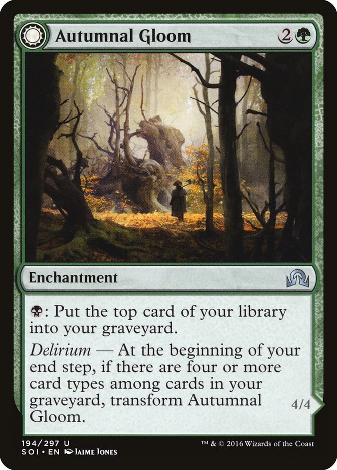 Autumnal Gloom // Ancient of the Equinox [Shadows over Innistrad] | Clutch Gaming