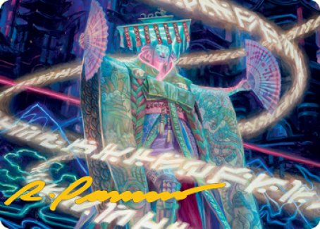 Satsuki, the Living Lore Art Card (Gold-Stamped Signature) [Kamigawa: Neon Dynasty Art Series] | Clutch Gaming